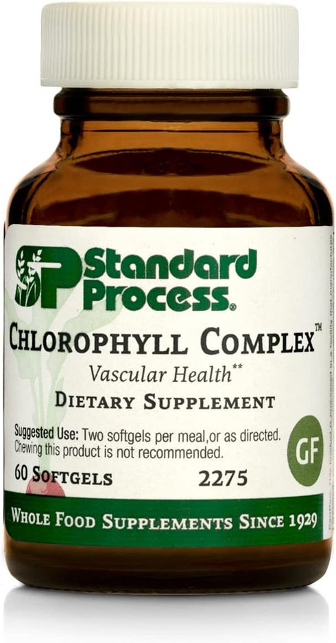 Standard Process Chlorophyll Complex - Immune Support, Antioxidant Activity, 60 Softgels with Vitamin A