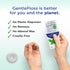 Eco-Dent GentleFloss Dental Floss, Waxed, Mint - Vegan Plant-Based Wax, 100 Yds Each (Pack of 6)