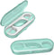 Dental Flossers 2 Pcs Mini Portable Case, Refillable Toothpicks Dispenser, 10 Count Floss Picks Organizer for On-The-Go