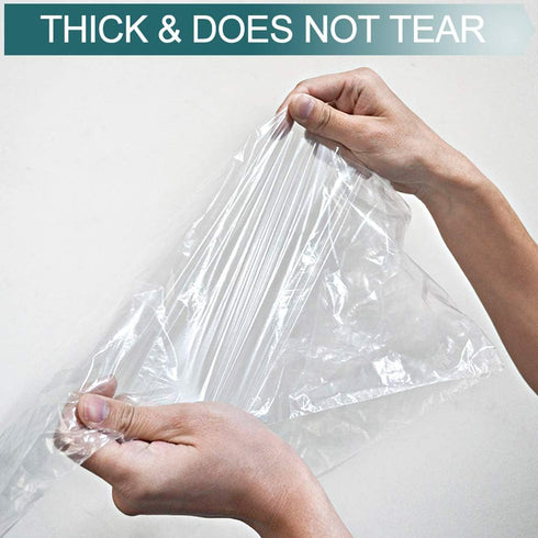 50Pcs Veterinary Insemination Rectal Long Gloves, Disposable Plastic Full Arm 35inch for Field Dressing