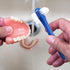 50 Pcs Denture Brush, Individually Dual Headed Firm Hard Bristle Toothbrush for Cleaning Dentures, Retainers, Braces