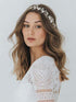Unsutuo Flower Bride Wedding Headbands - Silver Crystal Bridal Hair Vine for Women & Girls
