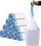 VesipaFly Biodegradable Trash Bags, 2-4 Gallon, Extra Thick 0.79 MIL Drawstring Small Wastebasket