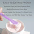 Silicone Facial Mask Applicator & Scrubber - Double-Head Lotion Spatula for Makeup, Cream, and Mud Masks (Purple+Gray)