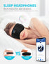 TOPOINT Bluetooth Sleep Mask, Eye Mask Wireless Headphones, Silk Sleeping Eye Cover Travel Music Headsets with Microphone Handsfree, Sleep Headphones for Side Sleepers Men Women