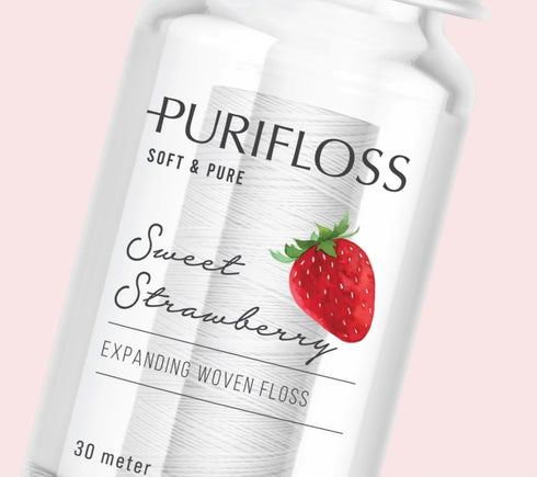 Premium Expanding Woven Dental Floss, PTFE & PFAS Free, Mint & Strawberry Duo, Dentist Recommended
