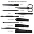 Manicure Set Nail Clippers Kit, Professional Stainless Steel Nail Care Tools with Leather Travel Case, 10 in 1