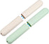 VOCOSTE 2pcs Traveling Toothbrush Holders Case, PP Toothbrush Case for Travel, Green, Beige, 8.07''x1.22''x0.83''