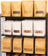 Resealable Brown Paper Stand Up Pouches with Window, 50Pcs 5.5"x7.8" Zip Lock Coffee Packaging, Kraft Candy Bags for