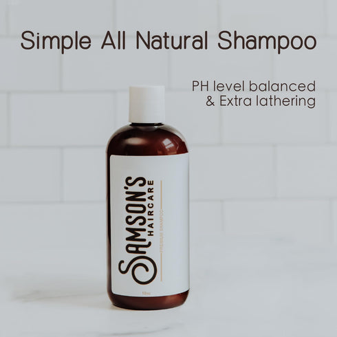 SAMSON'S HAIRCARE Daily Shampoo, Safe Ingredients, Extra Lathering, Safe for daily use, Skin and color safe PH level, 12oz.
