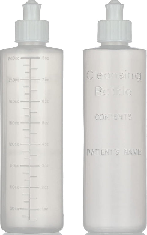 Perineal Lavette Irrigation Bottle for Postpartum Care, 8OZ Pack of 2, Premium Portable Bidet for Women