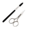 REFINE - Italy Eyebrow Scissors with Wooden Handle Grooming Kit