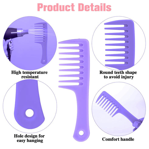 Mini Hair Combs for Women, 2 Pack Small Wide Tooth Comb Portable Travel Detangling Comb Anti-Static Curl Comb Shower Comb No Tangle Hair Brush for Curly/Long/Wet Hair, Reduce Hair Loss and Dandruff