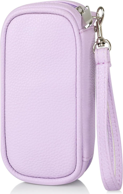 Teircno Portable Tampon Storage Bag,Tampon Holder for Purse, Small Organizer Bag with Handle,