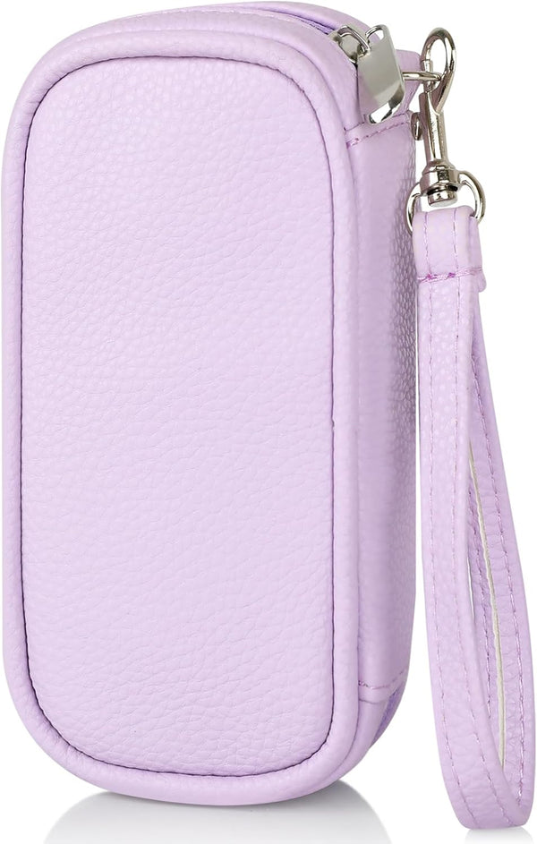 Teircno Portable Tampon Storage Bag,Tampon Holder for Purse, Small Organizer Bag with Handle,