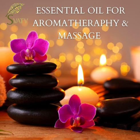 SVATV Tea Tree Essential Oil, Therapeutic Grade Aromatherapy Oil for Diffuser, Yoga, Massage, 10 ml