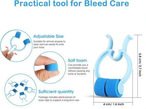 Stop Nosebleeds Epistaxis Clip, Nose Bleed Stopper Nasal Clip Treatment, Pack of 2