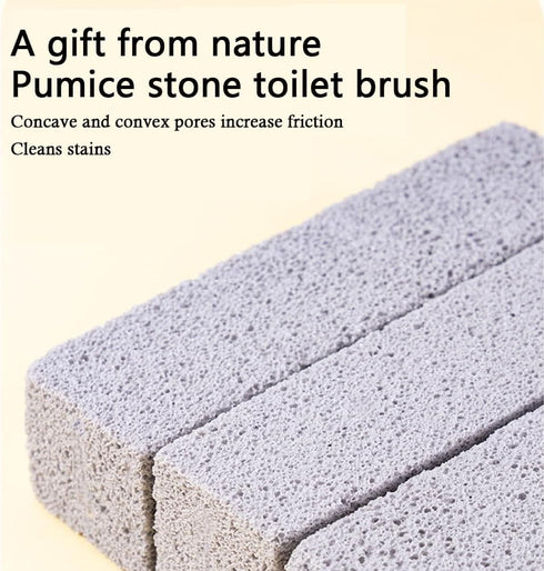 Loske (6, Replaceable Pumice Stone for Toilet Cleaning, Eco Friendly Pumice Stone for Effective Toilet Scrubbing, Non