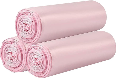 3 Rolls Small Trash Bags - 60 Counts Durable 4 Gallon Small Garbage Bags for Home Office Kitchen Bathroom Bedroom Trash