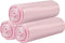 3 Rolls Small Trash Bags - 60 Counts Durable 4 Gallon Small Garbage Bags for Home Office Kitchen Bathroom Bedroom Trash