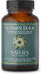 Natura Health Products Vitamin D-A-K Supplement, Supports Healthy Bone, Heart, and Vision Function - 60 Capsules