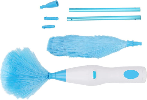 180° Bendable Electric Duster for Window Blinds and Furniture with Electrostatic Cleaning Feature
