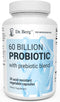 Dr. Berg 60 Billion Probiotic Supplement - Pre and Probiotics for Digestive Health, 30 Probiotic Capsules