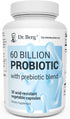 Dr. Berg 60 Billion Probiotic Supplement - Pre and Probiotics for Digestive Health, 30 Probiotic Capsules