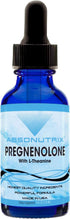 Absonutrix Pregnenolone with L-Theanine, Advanced Formula 390 mg, 4 Oz Liquid, Non-GMO, Quick Absorption