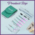 TsMADDTs Eyebrow Tweezer Set, 7 Pcs Precision Tweezers for Women with Curved Scissors and Eyebrow Razor for Ingrown Hair
