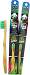 Woobamboo! Kid's Bamboo Toothbrush - Super Soft BPA Free Nylon Bristles, Eco-Friendly, Biodegradable, Compostable,