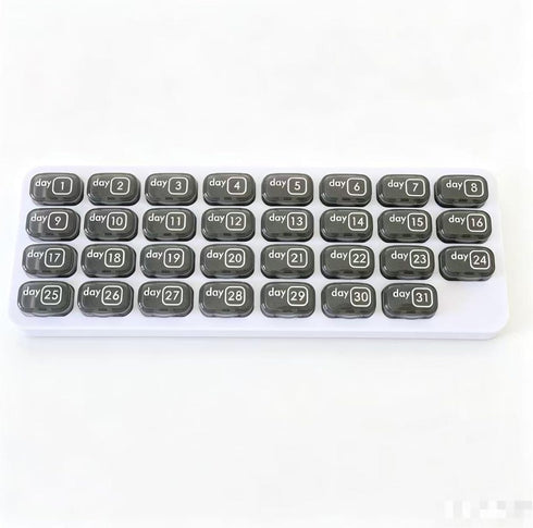 TCCMEIR 31 Day Monthly Pill Organizer, Portable Pill Medicine case Box Holder for