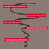 Mirabella Brow Pencil, Ultra-Fine Point Waterproof Eyebrow Pencil for Rich, Blendable, Long-Lasting Hair-Like Strokes