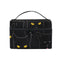 senya Travel Makeup Bags with Zipper, Black Cats Pattern Cosmetic Bag for Women Girls