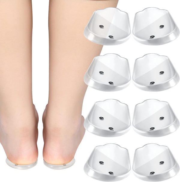 4 Pairs Medial Lateral Supination Wedge Insoles with Magnets for Correcting Pronation Silicone Orthopedic Shoe Inserts