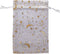 100Pcs Sheer Organza Drawstring Pouches 4x6 Inches, Stars and Moon Wedding Party Favor Gift Bags