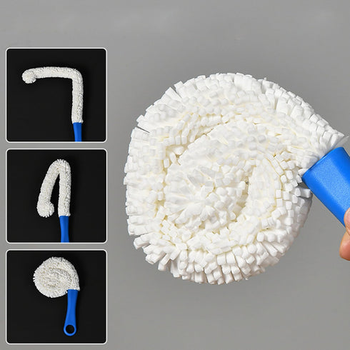 Maxmoral 2PCS 44.5cm Wine Glass Cleaning Foam Brush Flexible Long Bottle Cleaner Suitable for Cleaning Cup and Coffee