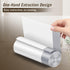 8 Gallon Drawstring Trash Bags, 34 Count Strong Medium Kitchen Garbage Bag, 22" x 23" White Trash Can Liners