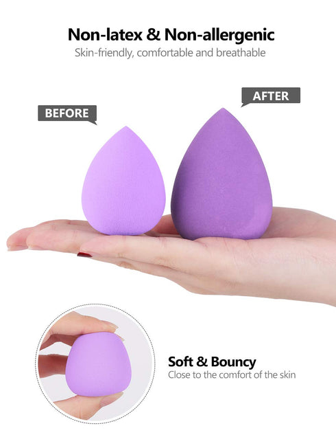 InnoGear Makeup Sponge, 10 Pcs Blender Set for Beauty Cosmetic Foundation, Flawless Applicator Puff (Multicolor 1)