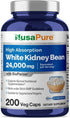 NusaPure White Kidney Beans 24,000mg per Serving, Bioperine Extract 30:1, Vegan, Non-GMO