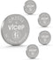 ViCep 5-Pack CR2032 BatteriesCR 2032 3V Lithium Battery 240mAhButton Cells Compatible with Key