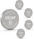 ViCep 5-Pack CR2032 BatteriesCR 2032 3V Lithium Battery 240mAhButton Cells Compatible with Key