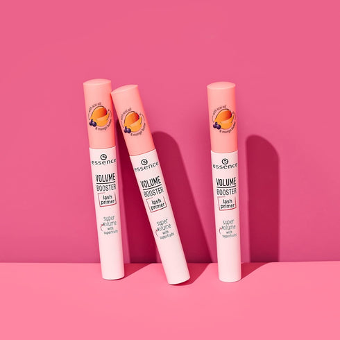 essence Volume Booster Lash Primer Mascara - White Conditioning Primer with Mango Butter & Acai Oil, Vegan