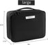 Queboom Travel Makeup Bag, Cosmetic Bag Toiletry Bag for Women and Men (Black)