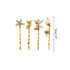 inSowni 30 Pack Gold Metal Alligator Hair Clips, Decorative Accessories for Women and Girls, Leaf Flower Butterfly