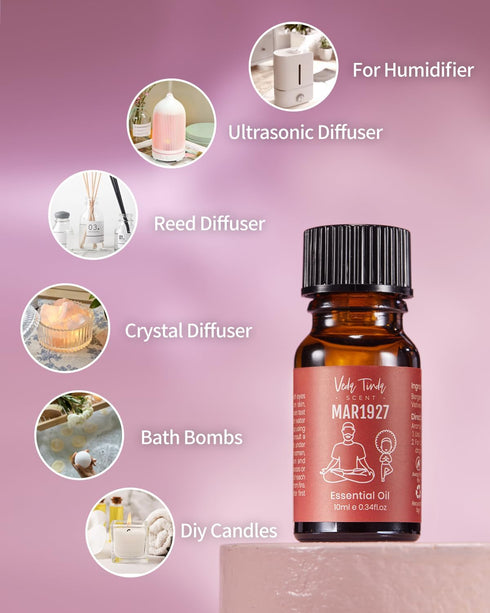 Set, Hotel Scent Diffuser Oil Luxury Hotel Fragrance Oils Collection, VEDA TINDA SCENT Waterless Diffuser Refills