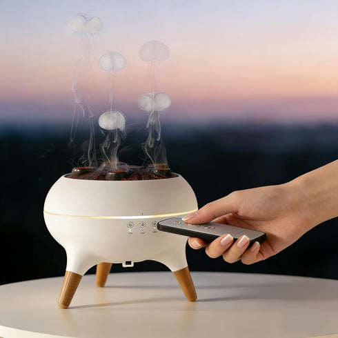 hwnguJ Upgrade Dynamic Jellyfish Diffuser, 250ML Cool Mist Humidifier with 7 Color-Changing Lights,