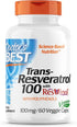 Doctor's Best Trans-Resveratrol with Resvinol, Non-GMO, Vegan, Gluten Free, 100 mg, 60 Veggie Caps