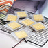 Self Adhesive Cookie Cellophane Treat Bags 5.5x5.5 Inches, 100 Pcs Resealable Plastic Packaging with Thank You Labels