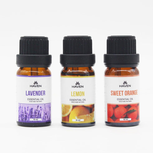 HAVEN Set 100% Set Essential Oil for Laundry | Pure Therapeutic Grade Oils | Ideal for Wool Dryer Balls & Oil Diffusers